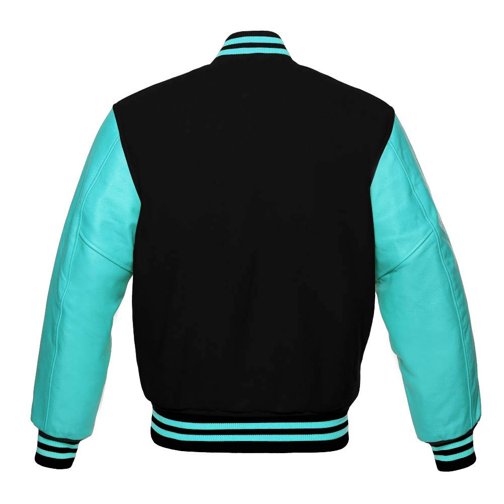 Premium Wool & Genuine Leather Varsity Jacket - Baseball Letterman Bomber for School & College | Stylish Outerwear for Sports, Casual Wear & Campus Fashion