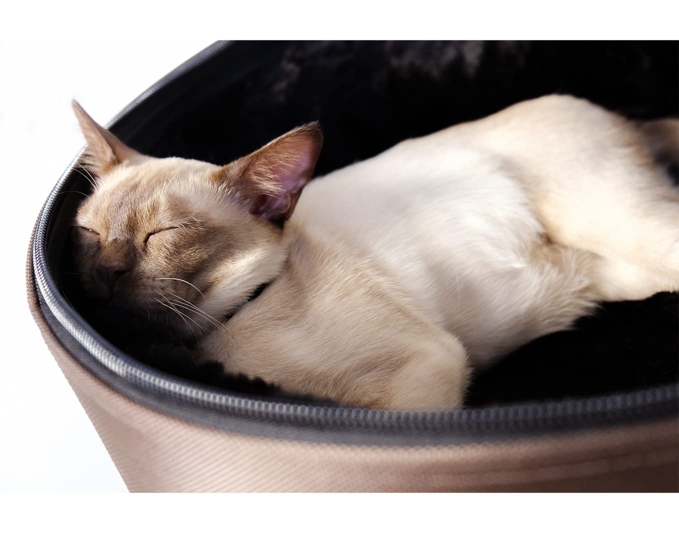 Sleepypod Mobile Pet Bed - Arctic White | Portable & Comfortable Travel Dog & Cat Carrier for Cars, Airplanes & Home Use