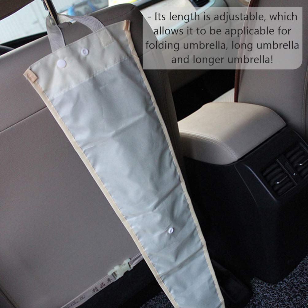 DOITOOL 2-Pack Car Umbrella Storage Bag - Auto Umbrella Organizer Hanging Pouch, Waterproof Polyester Umbrella Sleeve for Car, Portable Wet Umbrella Holder - Perfect for Rainy Days, Car Interior & Porch Organization
