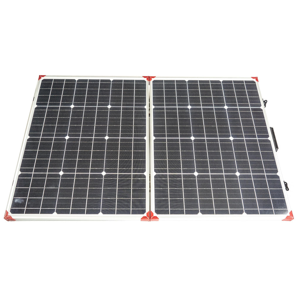 Lion Energy 100W 12V Portable Solar Panel - Foldable Monocrystalline Solar Charger for RV, Camping, Boating & Off-Grid Power (Ideal for Outdoor Adventures & Emergency Backup)
