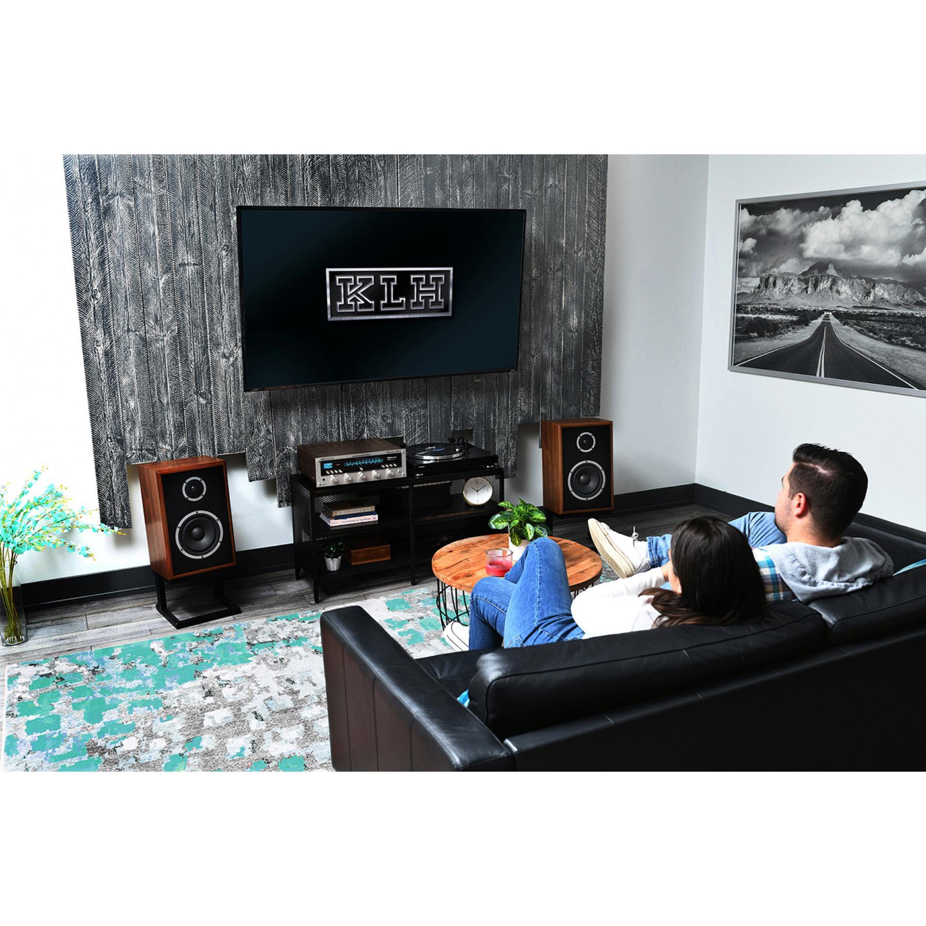 KLH Model Three Premium Bookshelf Speakers - High Fidelity Sound for Home Audio, Studio & Gaming - Compact Design for Small Spaces & Bookshelves