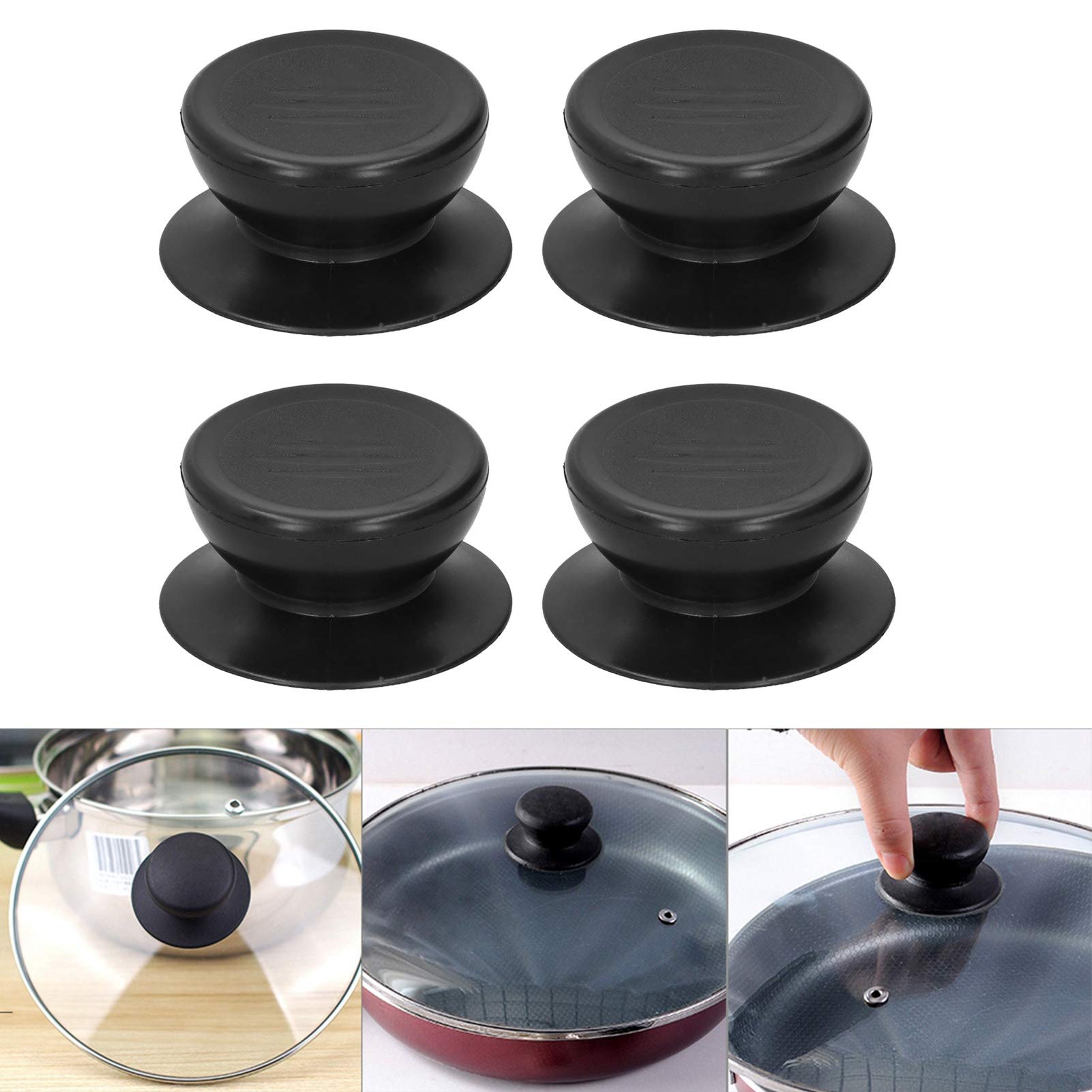 Universal Replacement Cookware Lid Knob - Durable Pot Lid Handle for Kitchen Accessories, Fits Most Soup Pots & Cookware Lids - Perfect for Stovetop Cooking & Food Storage