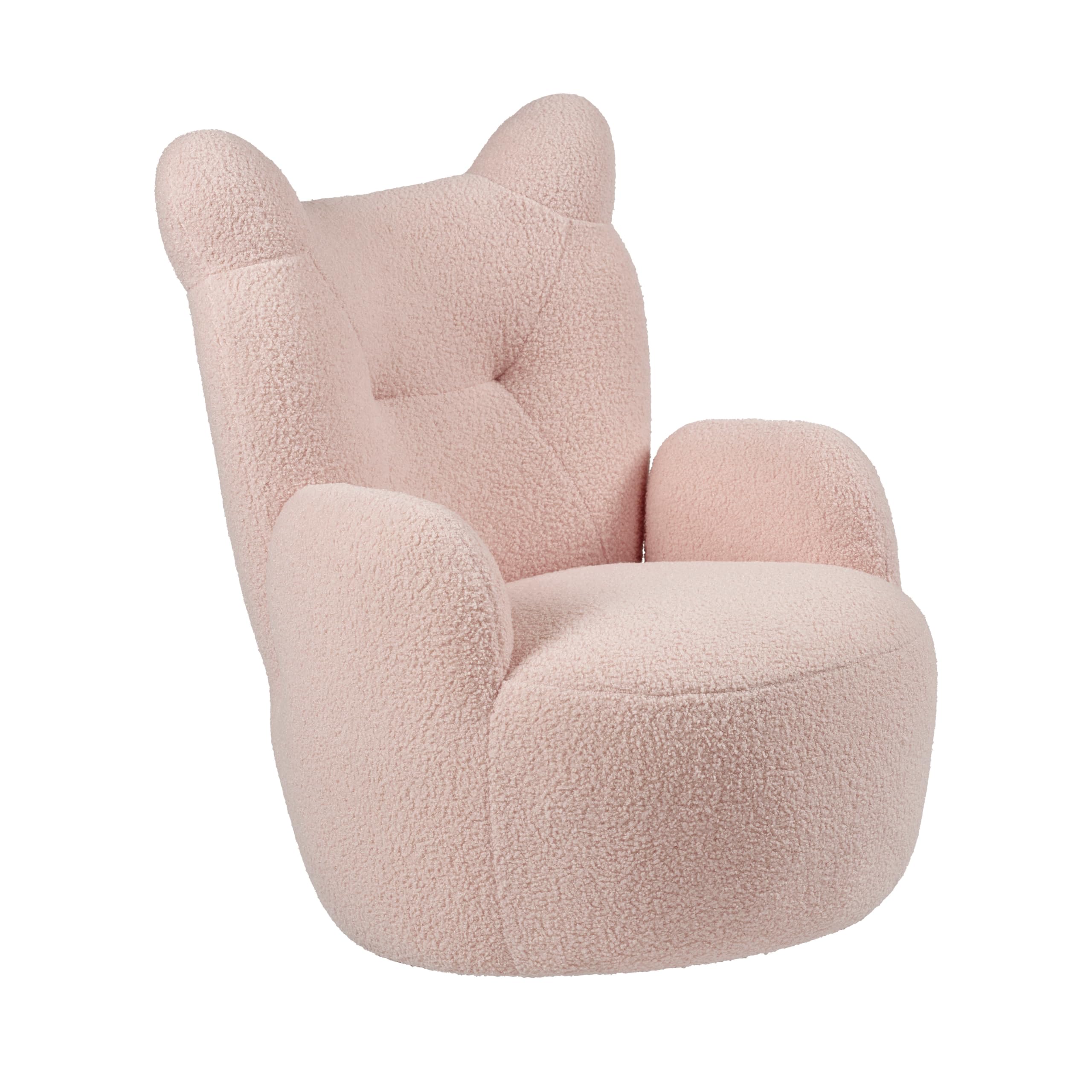 ECR4Kids Soft and Cozy Teddy Bear Chair for Kids - Pink Plush Children's Furniture for Playroom, Bedroom, or Reading Nook - Perfect Toddler Seat for Relaxing and Playtime