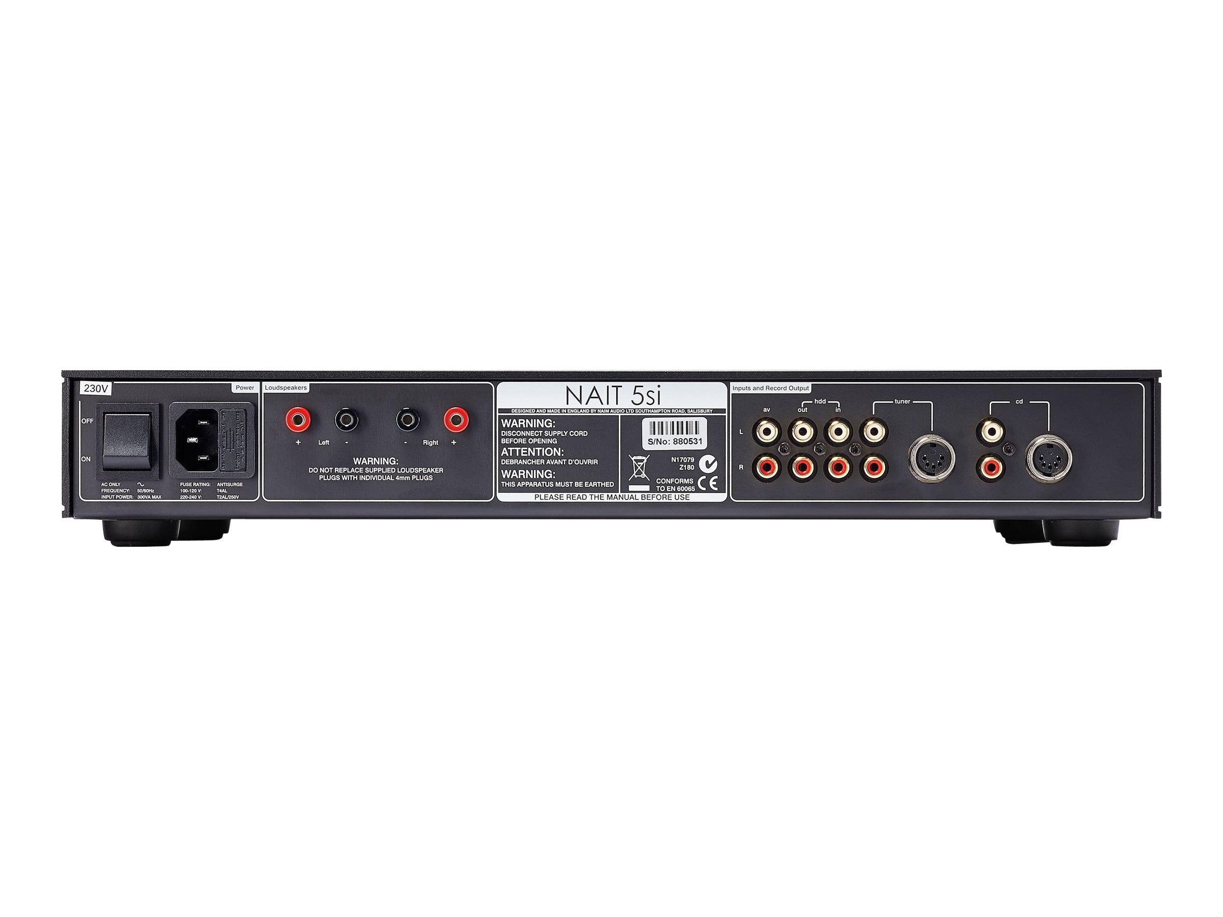 Naim Nait 5Si Integrated Stereo Amplifier - High-Fidelity Audio for Home Theater & Music Listening