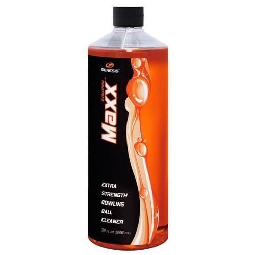 Genesis Evolution Maxx Orange 32 oz. Bowling Ball Cleaner - Deep Cleaning Solution for Performance & Maintenance - Perfect for Pro Bowlers & League Players