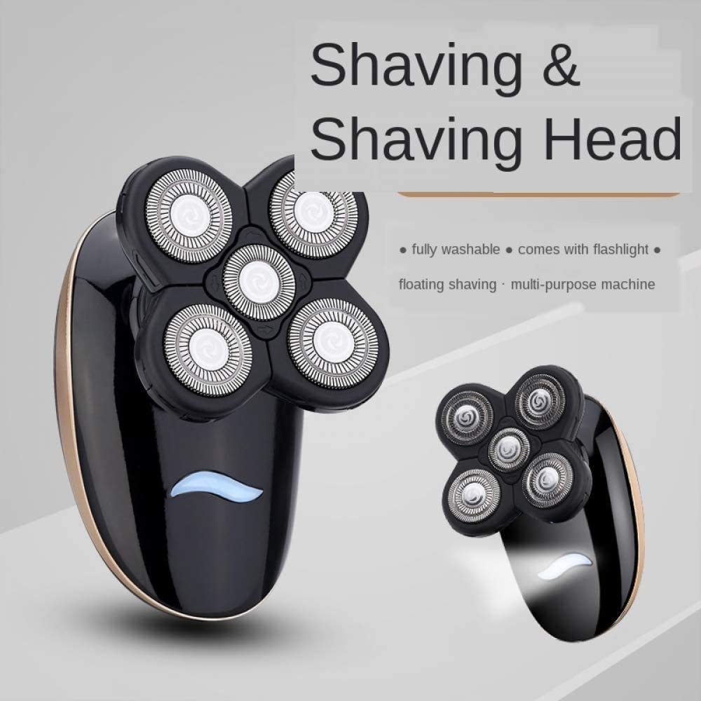 5D Electric Razor for Men - Rechargeable Cordless Wet/Dry Shaver with Nose & Ear Trimmer, Clippers & Facial Cleansing - Waterproof Grooming Kit for Travel, Home & Gym Use