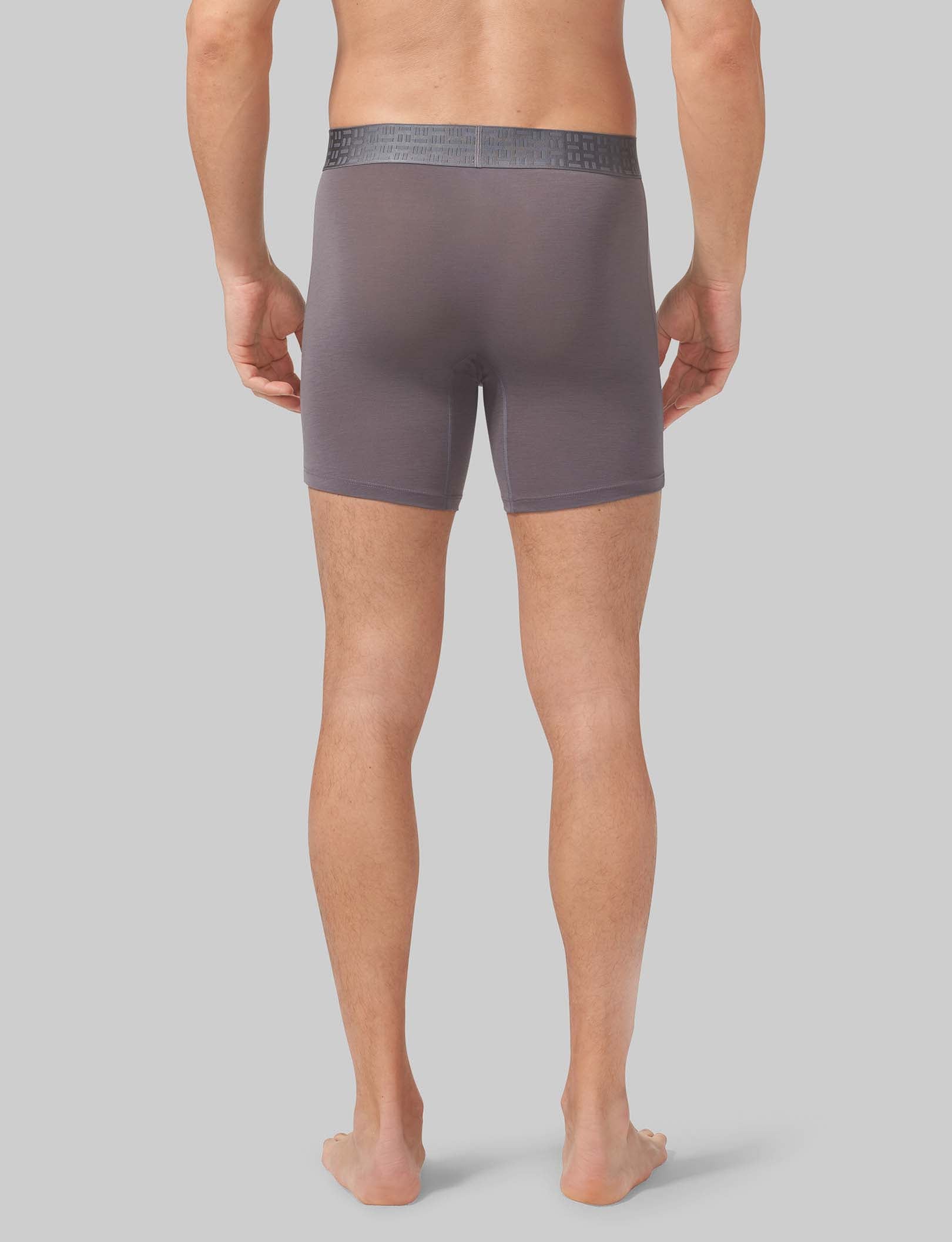 Apollo Mid Length Boxer Brief 6-Pack - Soft Breathable Men's Underwear for All-Day Comfort - Perfect for Workout, Travel & Everyday Wear