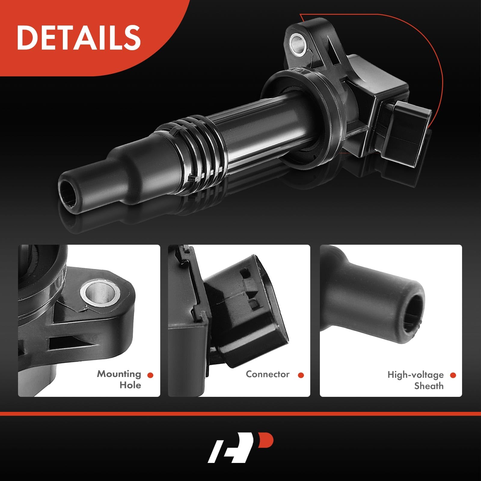 Premium Engine Ignition Coil Pack Set of 4 - Compatible with Toyota Altezza Gita SXE10 3SGE (1998-2005) | High Performance Replacement Parts for Smoother Acceleration & Fuel Efficiency | Perfect for DIY Auto Repair & Engine Maintenance