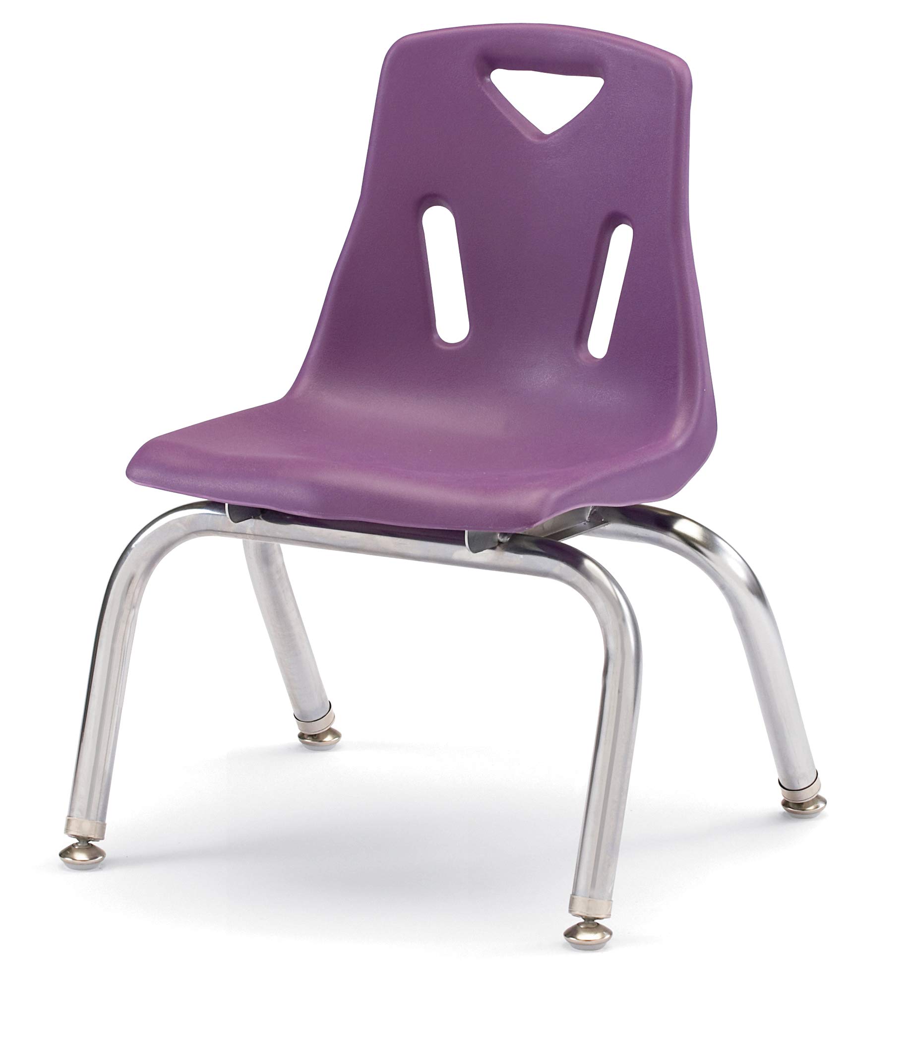 Jonti-Craft Kids Stackable Chairs with Chrome-Plated Legs - Purple Set of 6, 10
