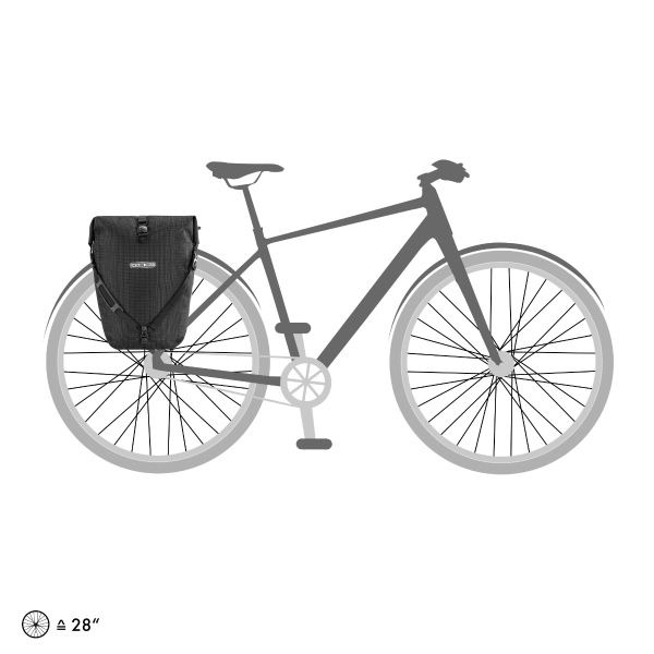 High Visibility Back Roller for Urban Cycling - QL3.1 Mounting System | Reflective Safety Gear for Night Rides & Commuting | Perfect for City Bikers and Road Safety