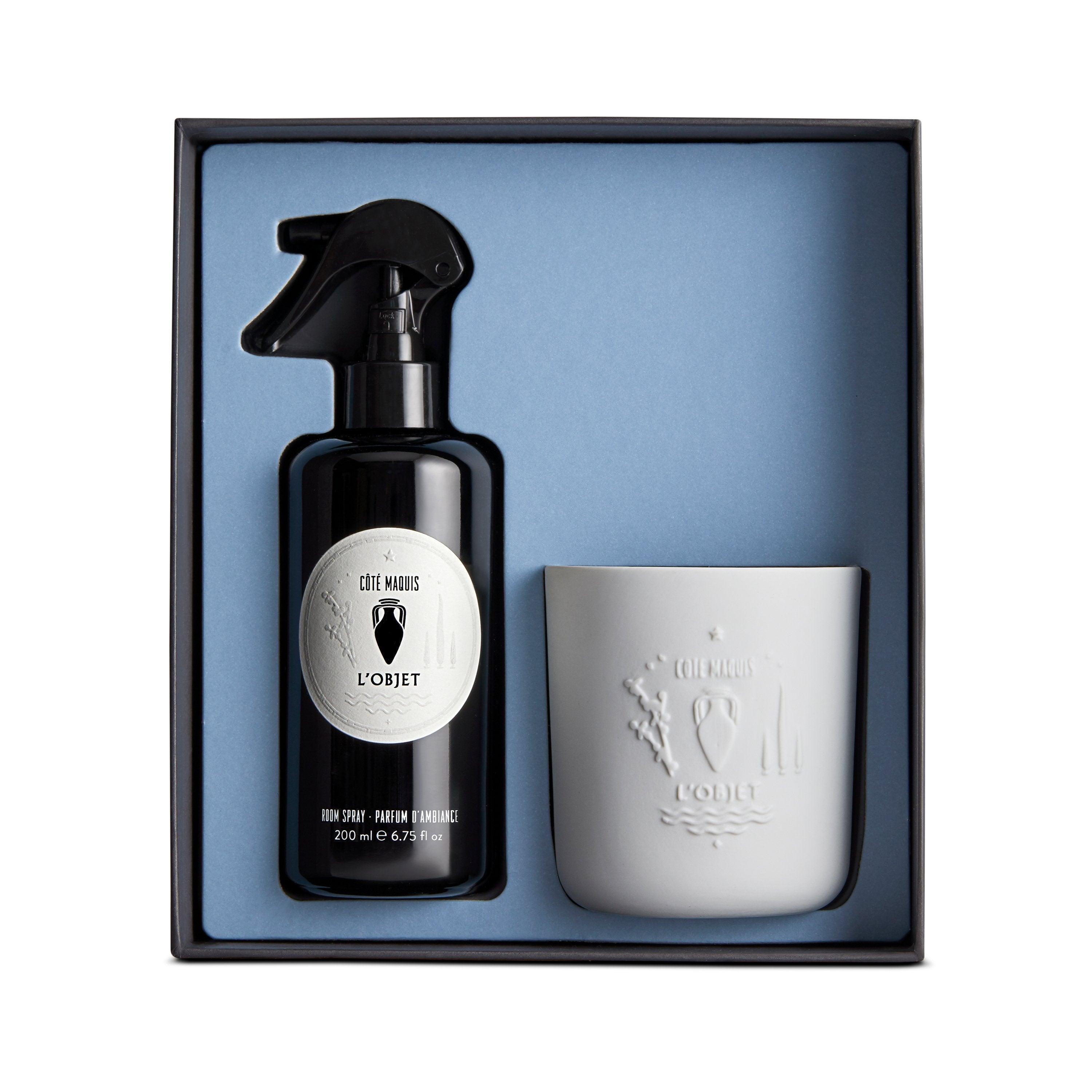 Côté Maquis Room Spray and Candle Gift Set - Lavender Scented Home Fragrance for Relaxation & Aromatherapy | Perfect for Bedroom, Bathroom, and Living Room Decor