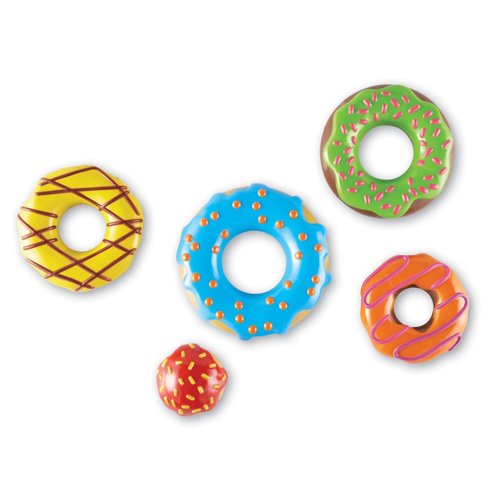 Learning Resources Smart Snacks Stack 'em Up Doughnuts - 7 Piece Counting & Fine Motor Skills Toy Set for Toddlers Ages 18+ Months | Educational Donut Stacking Game for Preschool Learning & Playtime Fun
