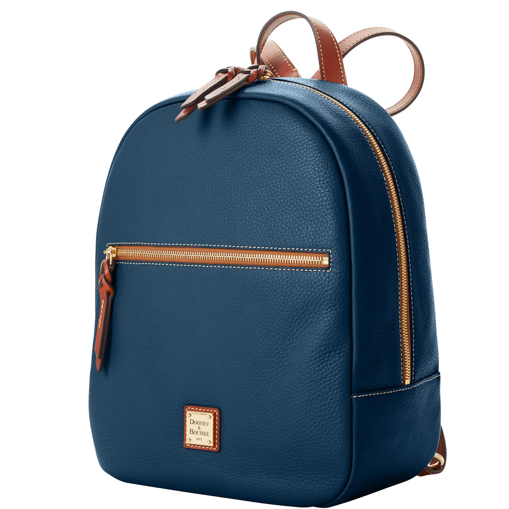 Dooney & Bourke Ronnie Small Leather Backpack for Women - Stylish Blue Purse for Travel, Work & School | Perfect for Commuting, College & Weekend Getaways