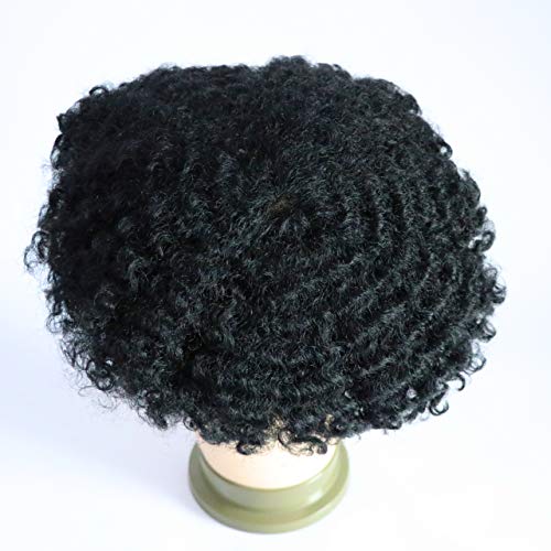 1# Jet black 8MM wave lace cap