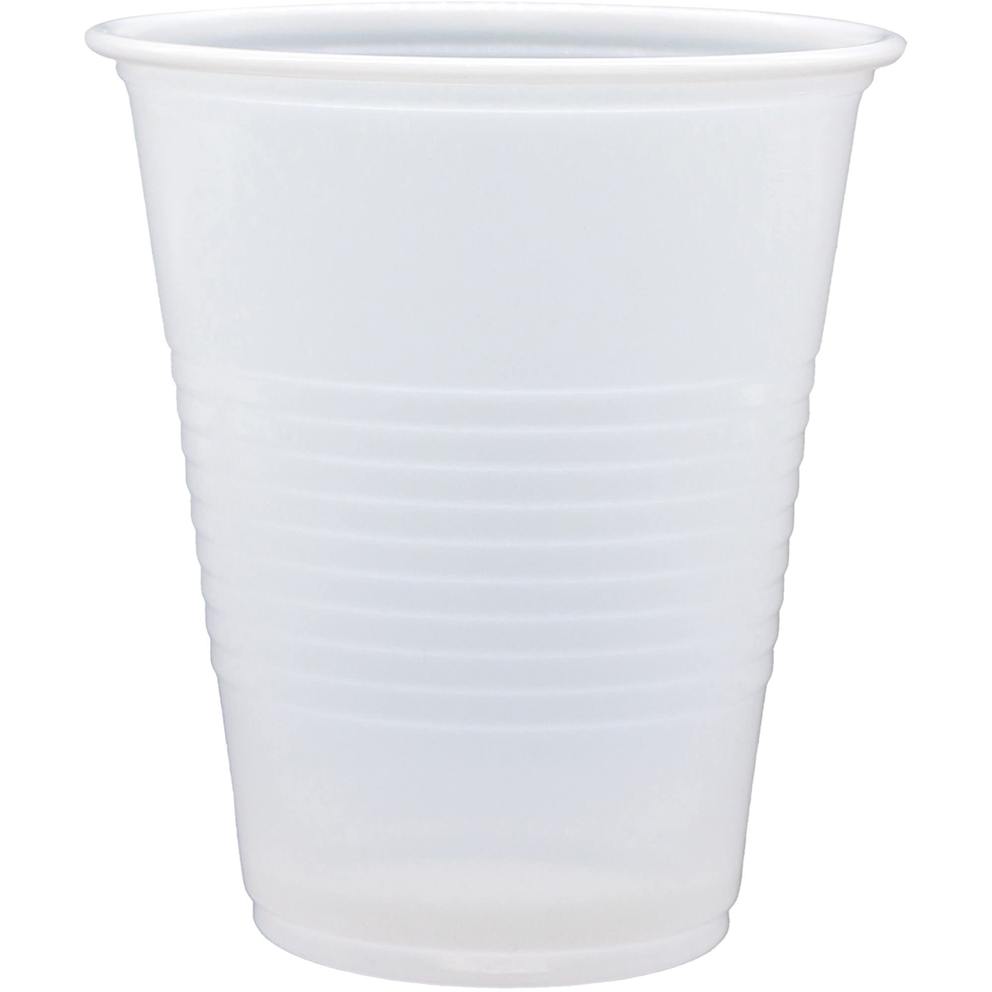 Genuine Joe 7oz Clear Plastic Cups - Bulk Pack of 2500 Disposable Drink Cups for Parties, Events & Catering | BPA-Free Translucent Beverage Glasses for Soda, Juice & Cocktails