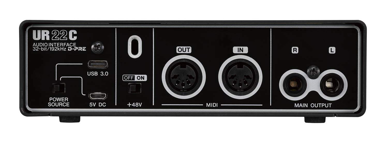 Steinberg UR22C USB 3.0 Audio Interface - Professional Studio Recording Equipment for Musicians & Podcasters | High-Quality Sound Card with Low Latency for Home Studio, Live Streaming & Music Production