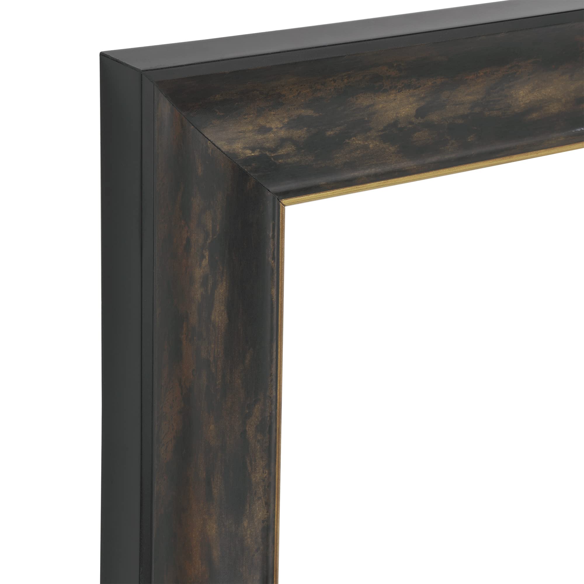 Imperial Frames Saint James Museum Collection - 10 Pack Premium Handcrafted Dark Burl & Gold Fillet Open Back Picture Frames 16x20 Inch - Perfect for Artwork, Canvas Display, Home Decor & Office Wall Decorating