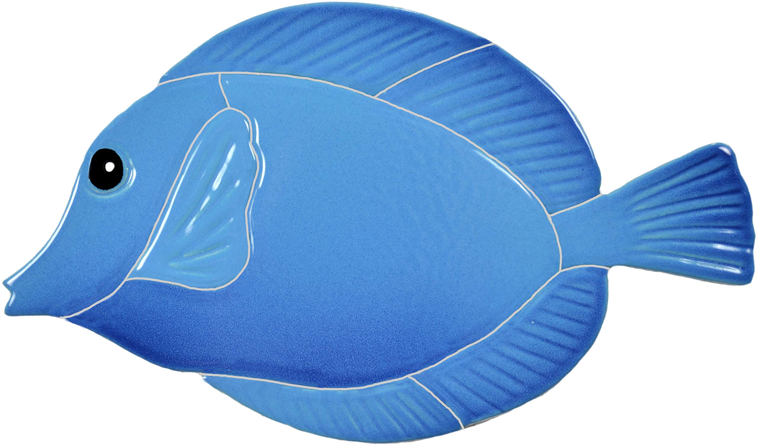 Blue Tang Fish Ceramic Swimming Pool Mosaic Tile - 4