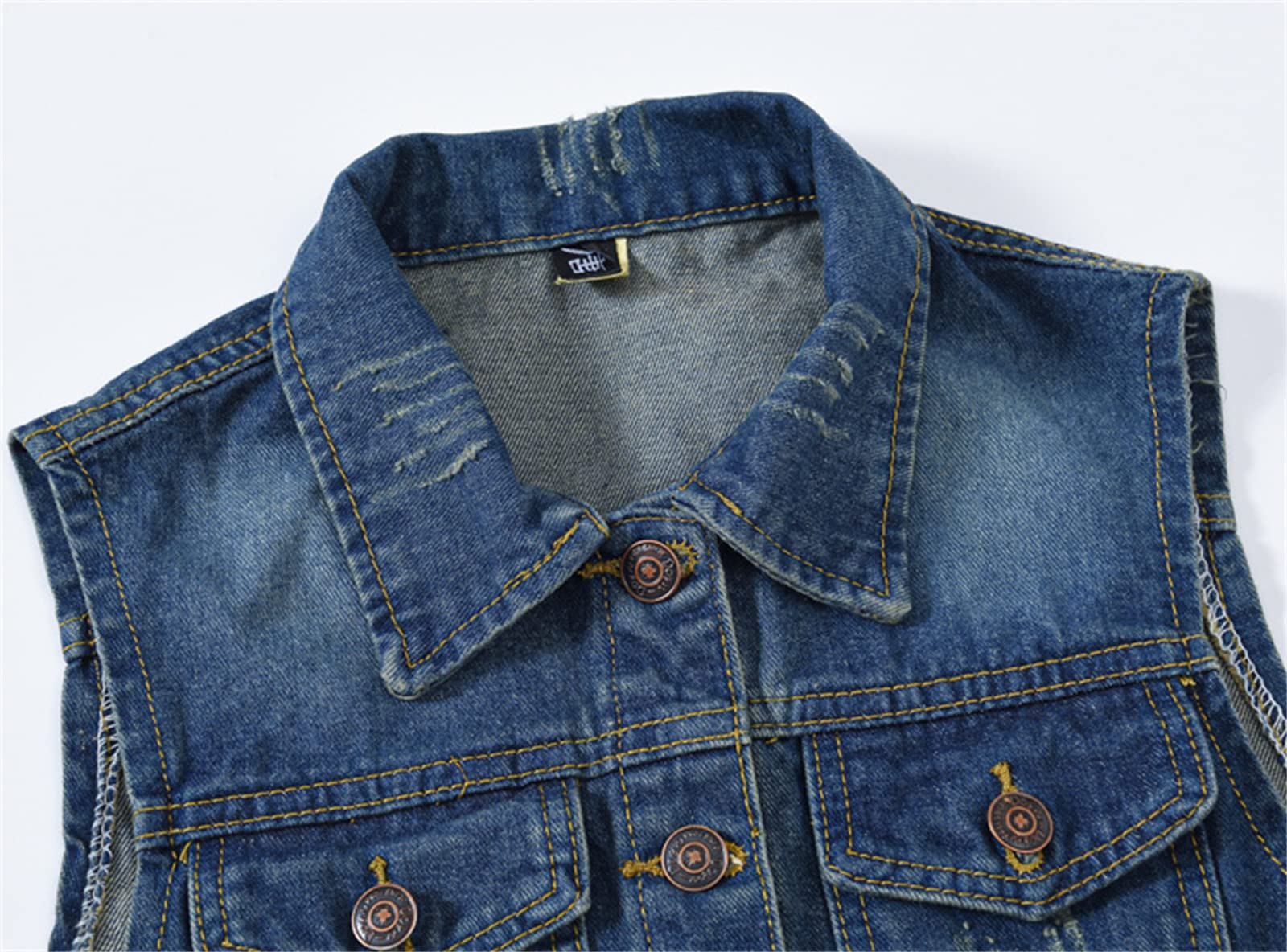 Women's Denim Vest Jacket - Sleeveless Washed Ripped Crop Denim Jacket in Candy Colors | Casual Outfits, Streetwear, Spring & Summer Fashion
