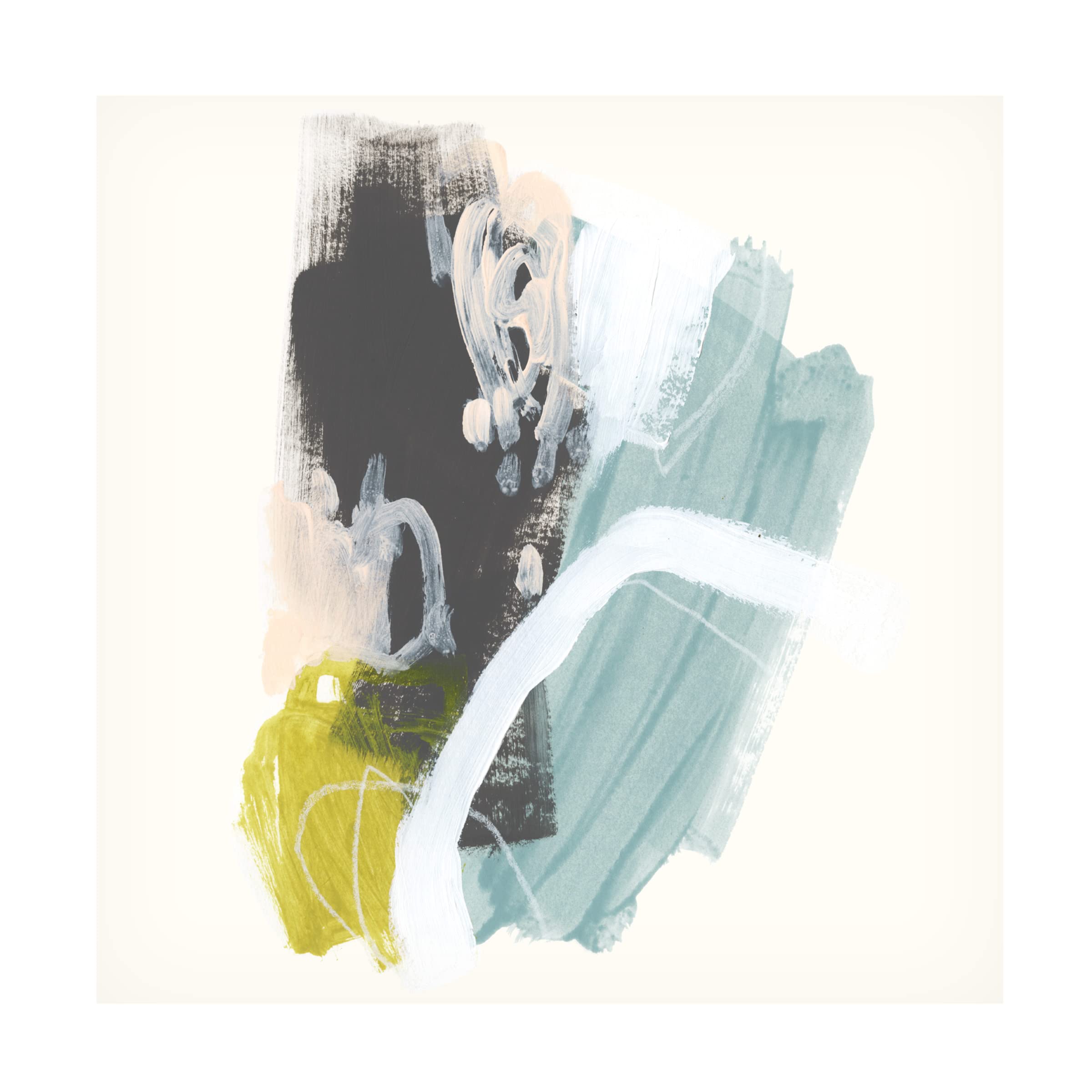 Trademark Fine Art 'Mixed Metaphor VIII' Canvas Wall Art Print by June Erica Vess - Modern Abstract Painting for Living Room, Bedroom & Office Decor