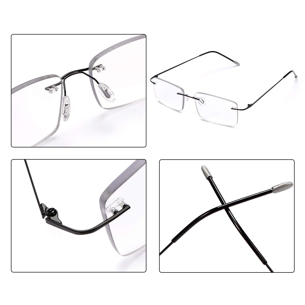 Photochromic Progressive Reading Glasses - Anti-UV for Computer & Outdoor Use