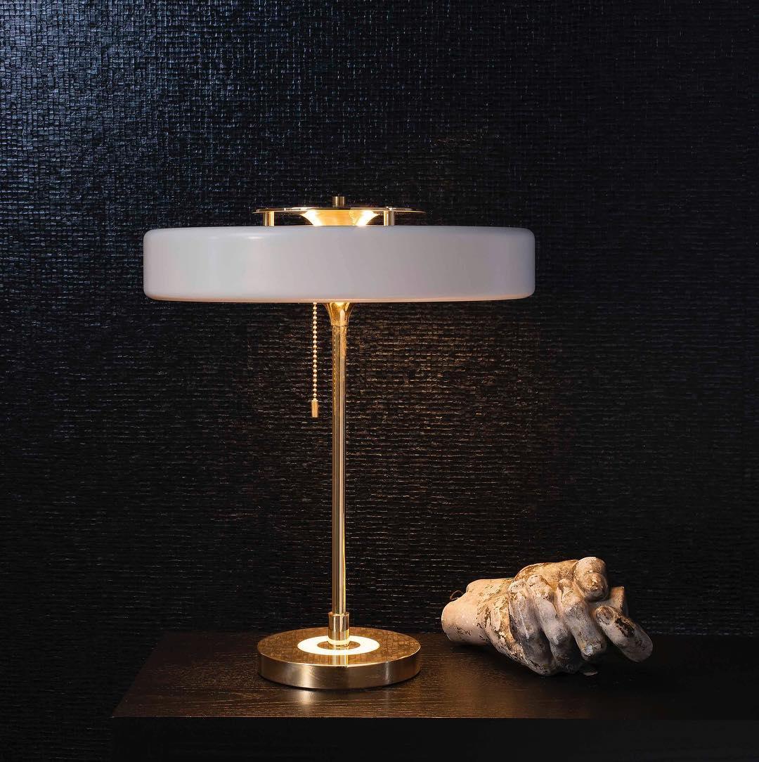 Modern Revolve Table Lamp - Adjustable LED Desk Light for Home Office, Bedroom & Study - Perfect for Reading, Working & Decor