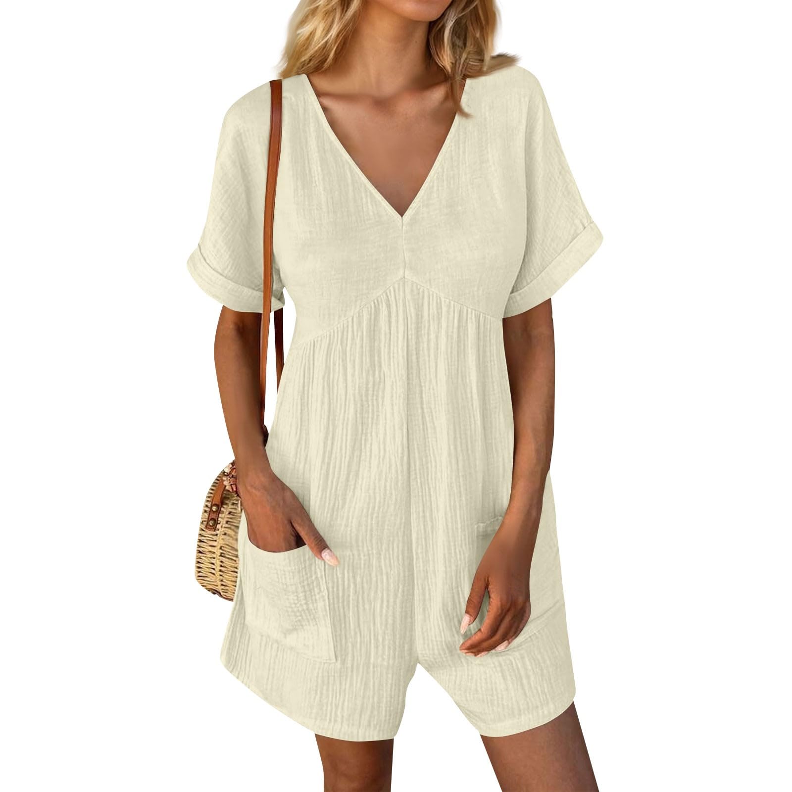 **Women's Summer 2-Piece Pajama Set - Soft Short Sleeve Lounge & Sleepwear Outfit - Plus Size Comfortable Pjs for Nightwear, Relaxing at Home, or Vacation**