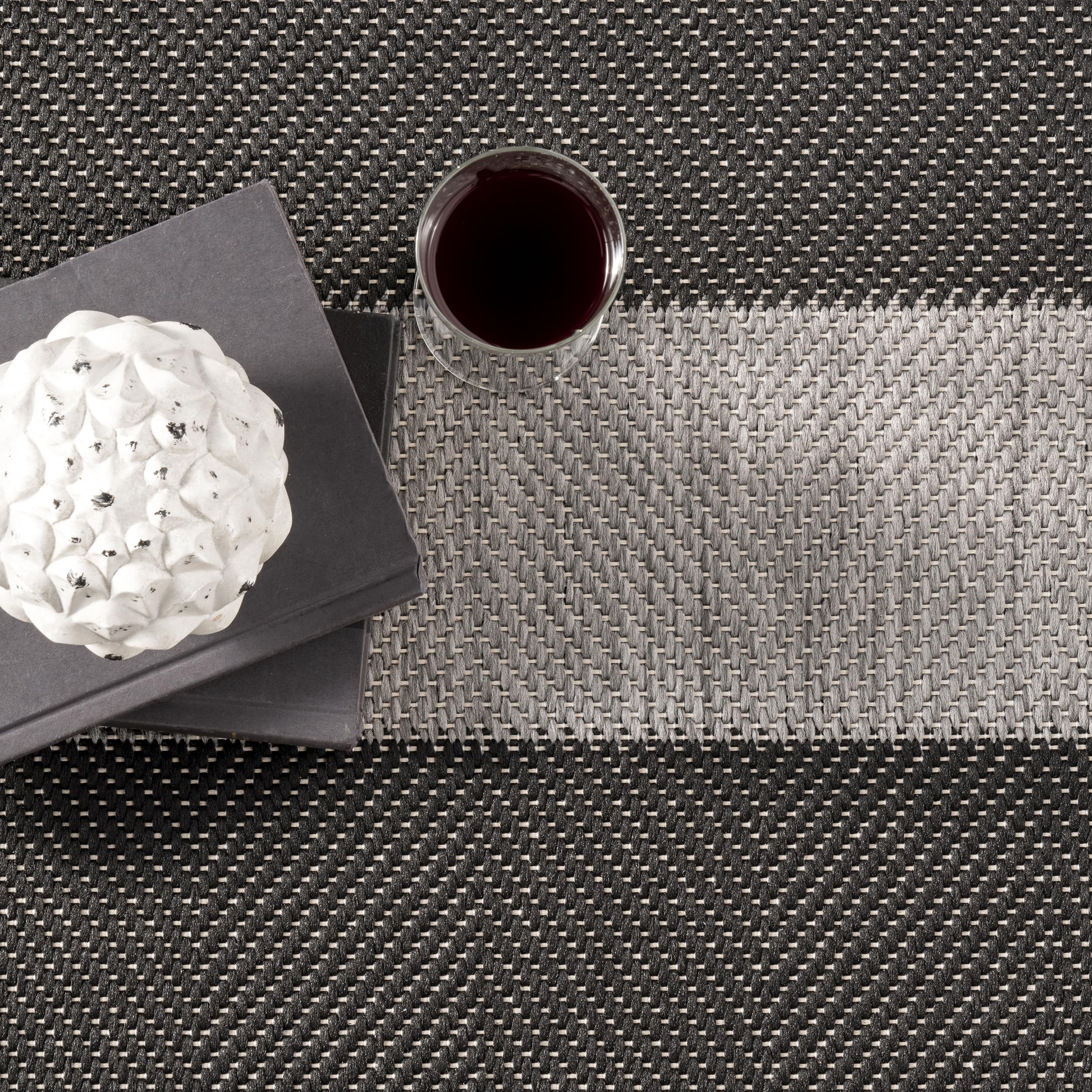 nuLOOM 9' x 13' Outdoor Rug - OEKO-TEX Certified, Weatherproof & Durable for High Traffic Areas - Perfect for Patio, Deck, Balcony & Backyard - Alexis Black Design