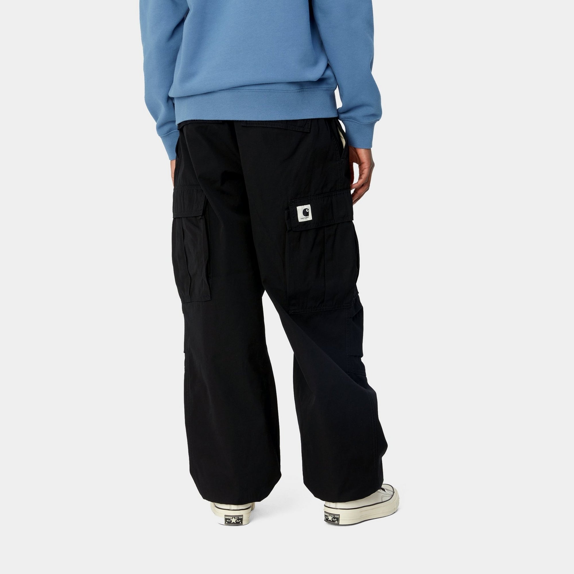 Women's Cargo Pants with Jet Black Finish - Stylish & Functional Workwear for Outdoor, Hiking & Casual Wear