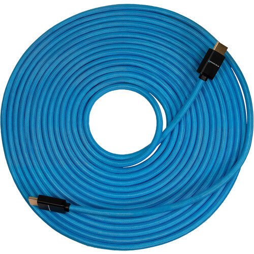Kondor Blue Braided HDMI 4K Cable 25ft - High Speed 18Gbps, 4K@60Hz, HDR, Ethernet, ARC - Durable & Flexible for Gaming, Home Theater, PC, TV, Projector