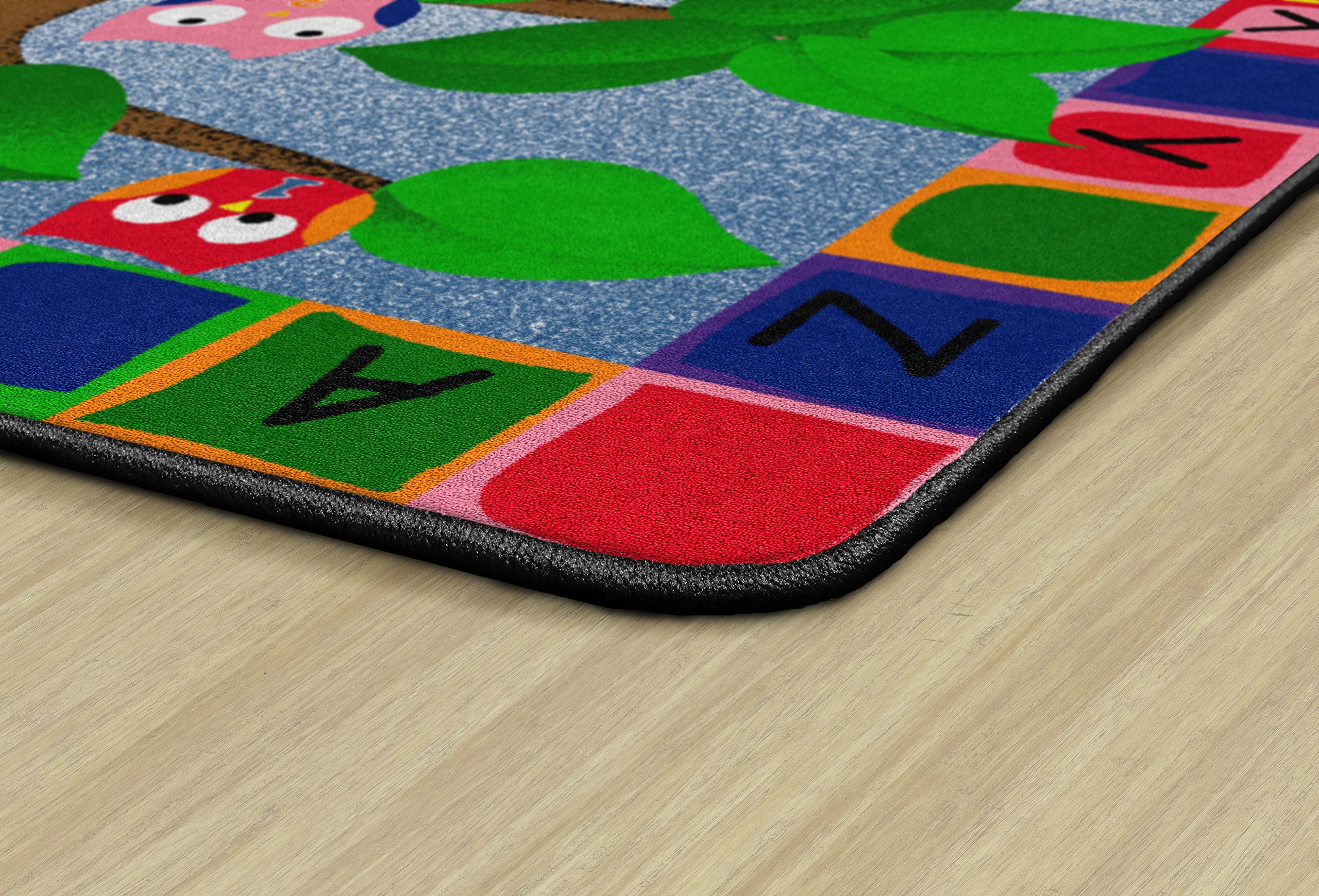 Alphabet Owls Educational Area Rug for Kids - 7'6