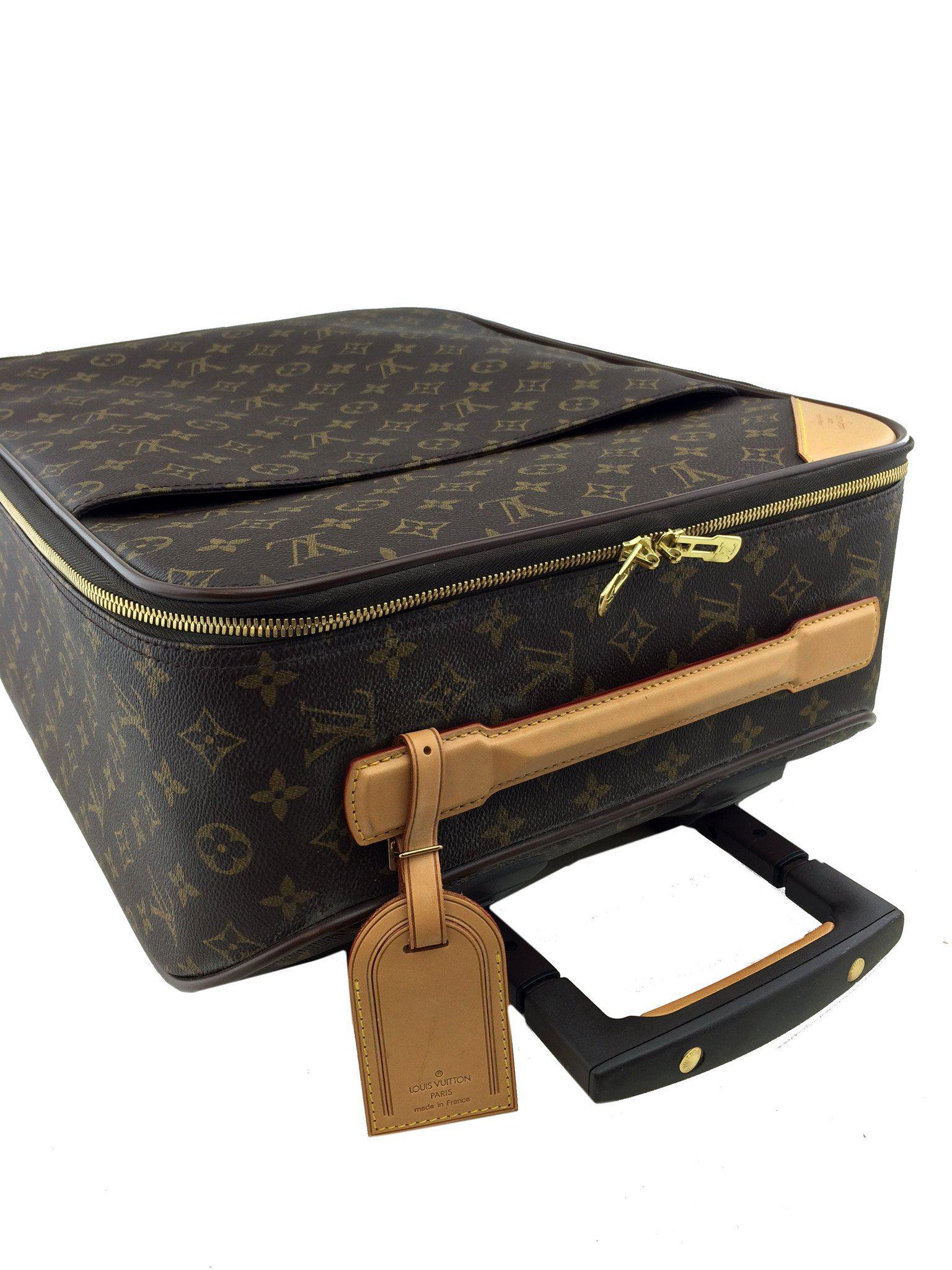 Louis Vuitton Pegase 50 Monogram Canvas Rolling Suitcase - Luxury Travel Luggage for Business Trips & Vacations - Durable Spinner Carry-On with TSA Lock