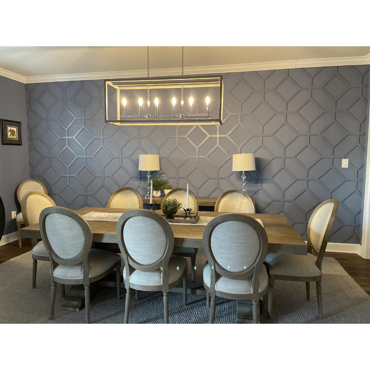 Decorative Fretwork Wall Panels - Cameron Intricate Laser Cut Design for Home & Office Decor - Perfect for Living Room, Bedroom, and Interior Accent Walls