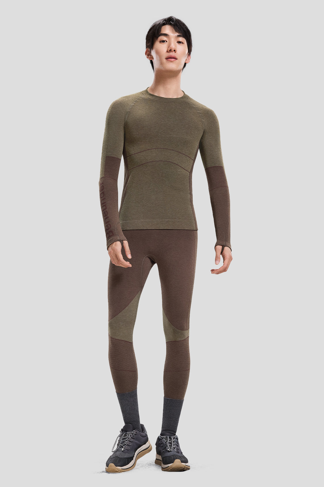 SportFlex Men's Performance Base Layer Set - Moisture Wicking Thermal Underwear for Running, Hiking & Cold Weather Activities