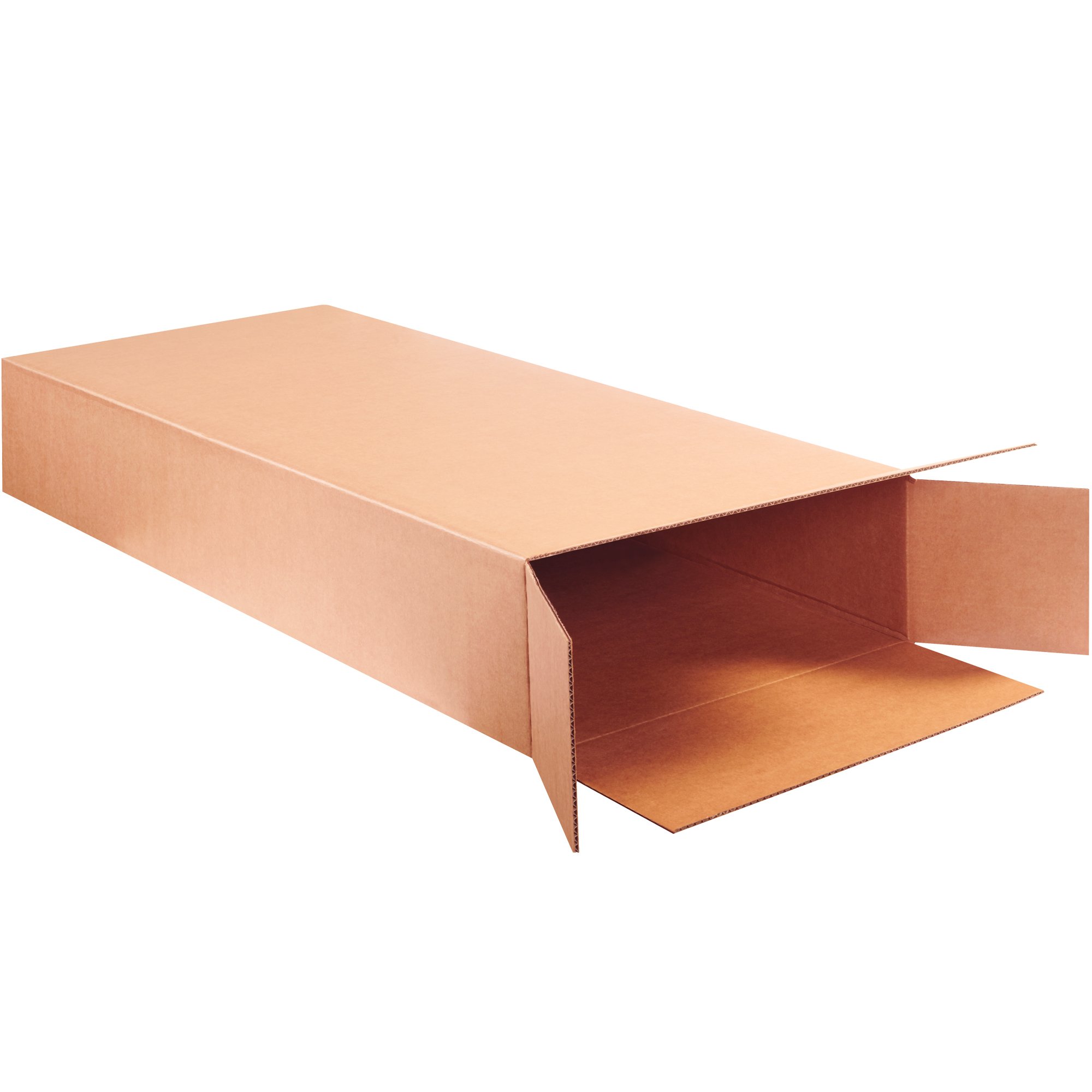 20x8x50 Inch Heavy Duty Corrugated Guitar Shipping Boxes - Side Loading Cardboard Box for Moving, Storage & Safe Transport - Kraft Brown Pack of 5 - Perfect for Musicians & Instrument Shipping