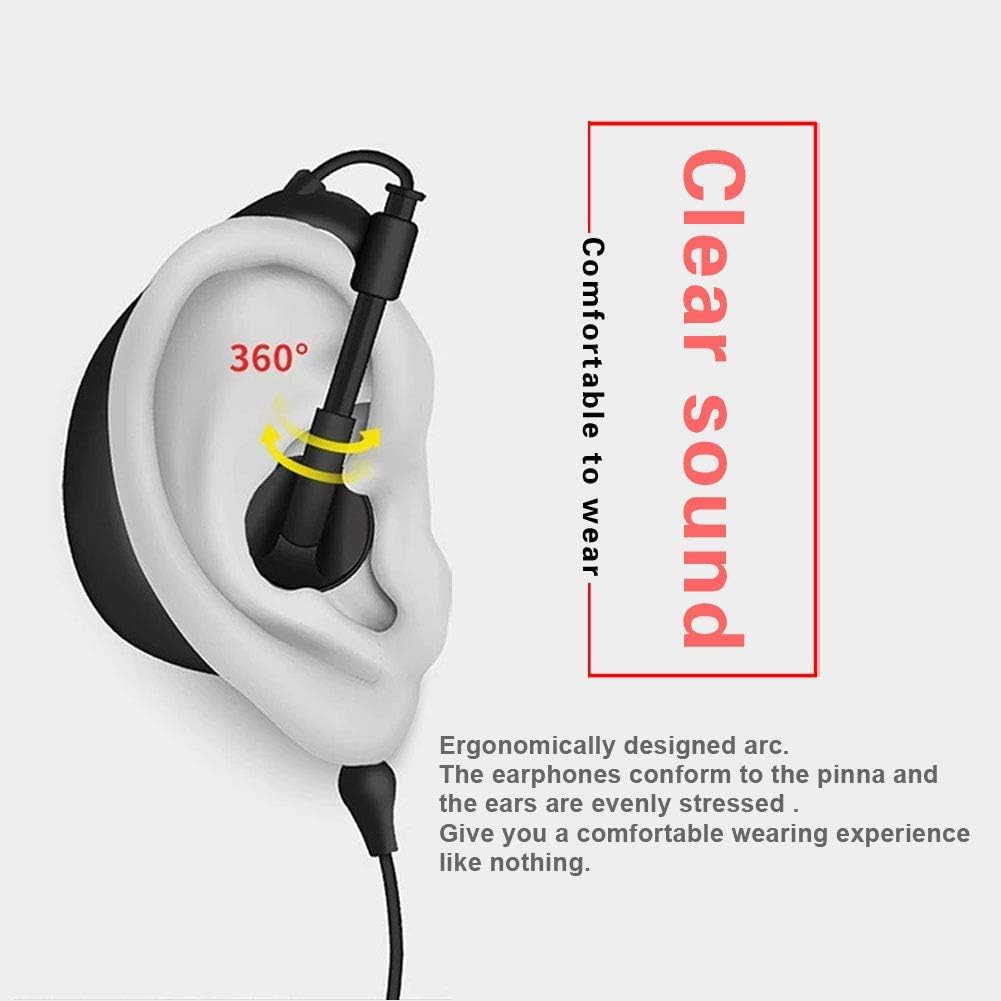 APPSTER Air Acoustic Tube Covert Earpiece with Throat Mic - Invisible In-Ear Headset for Baofeng UV5R & BF-888S Walkie Talkies | Two-Way Radio Communication | Perfect for Security, Construction & Outdoor Activities (Black)