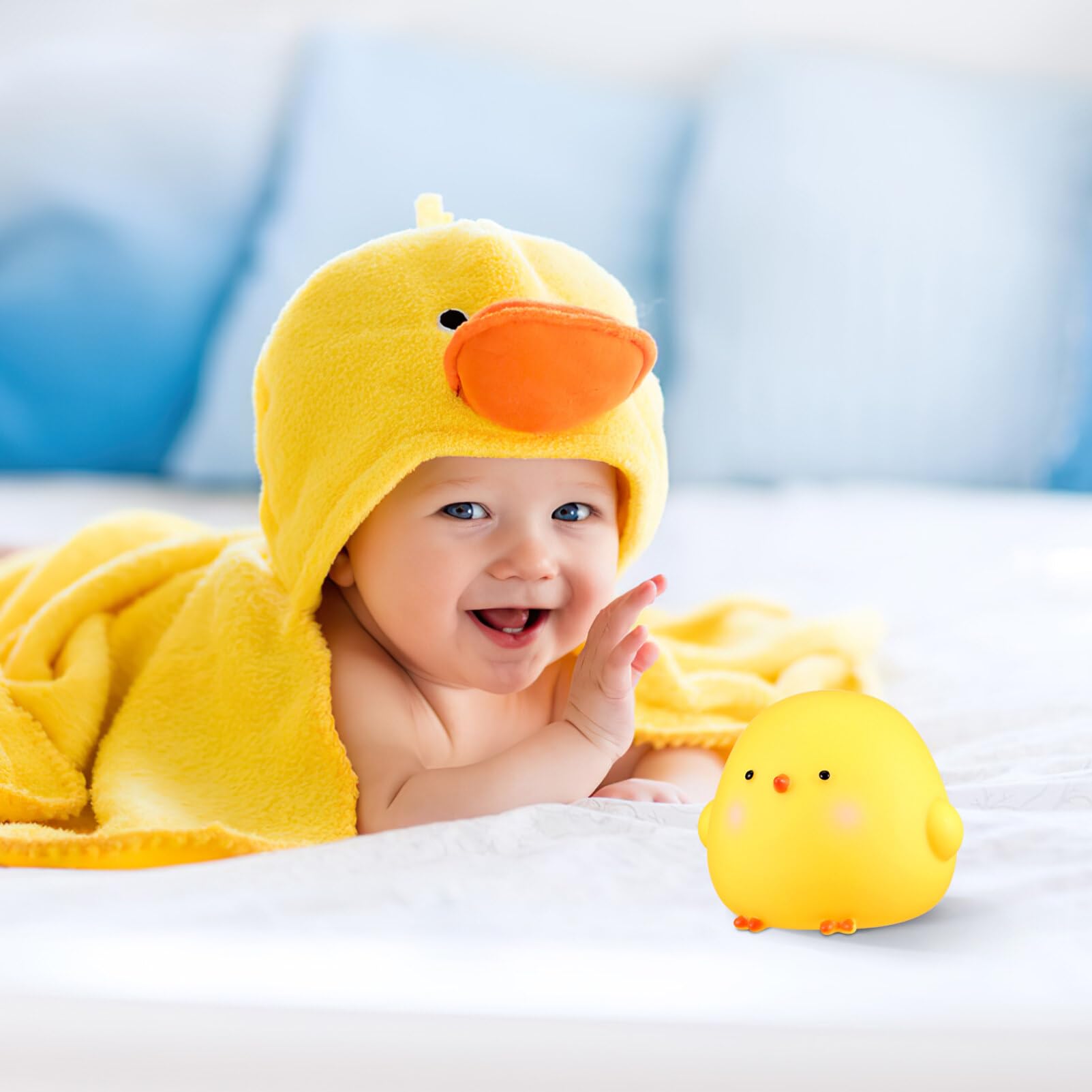 VANZACK Cute Easter Chick Night Light - Soft Glow LED Lamp for Kids Room, Nursery, Bedroom Decor - Perfect for Easter Decorations, Baby Showers, and Children's Bedside Nightlight