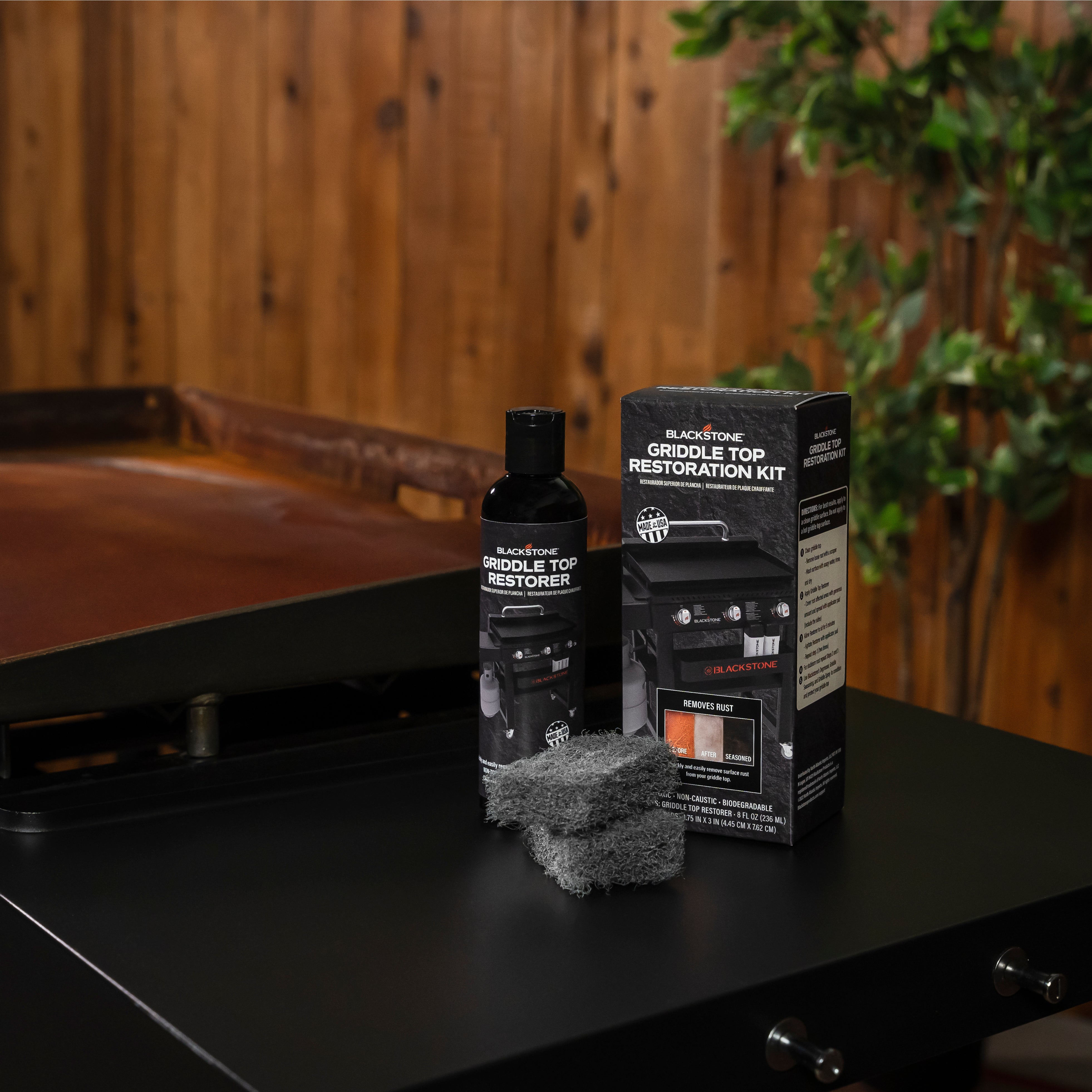 Professional Griddle Top Restoration Kit - Restore & Protect Your Grill Surface - Perfect for Outdoor BBQ, Camping & Backyard Cooking