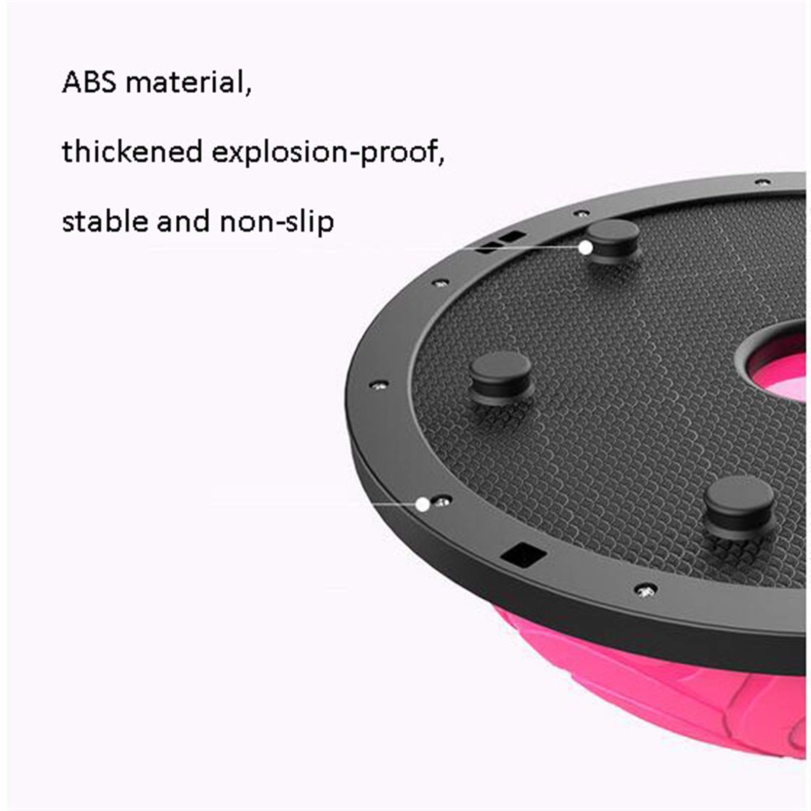 Half Ball Balance Trainer with Resistance Bands & Foot Pump - 23 Inch Core Stability Ball for Home Gym, Strength Training & Fitness Workouts (Pink, 58cm) - Perfect for Yoga, Pilates & Physical Therapy Exercises