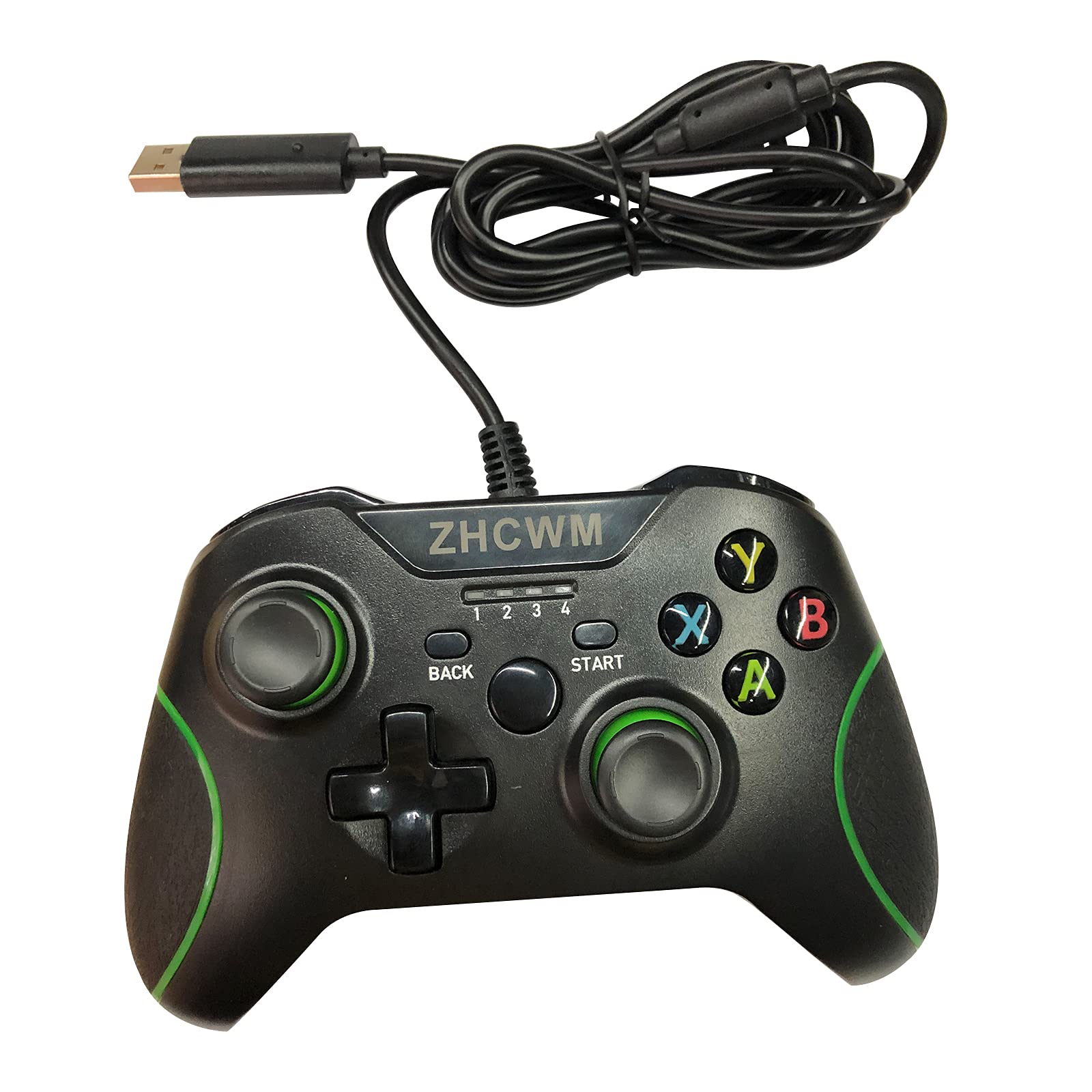 Premium Wired Gaming Controller for Xbox One & PC - Dual Vibration Joystick, Ergonomic Design | Perfect for FPS, Racing & Action Games - Enhanced Gameplay Experience