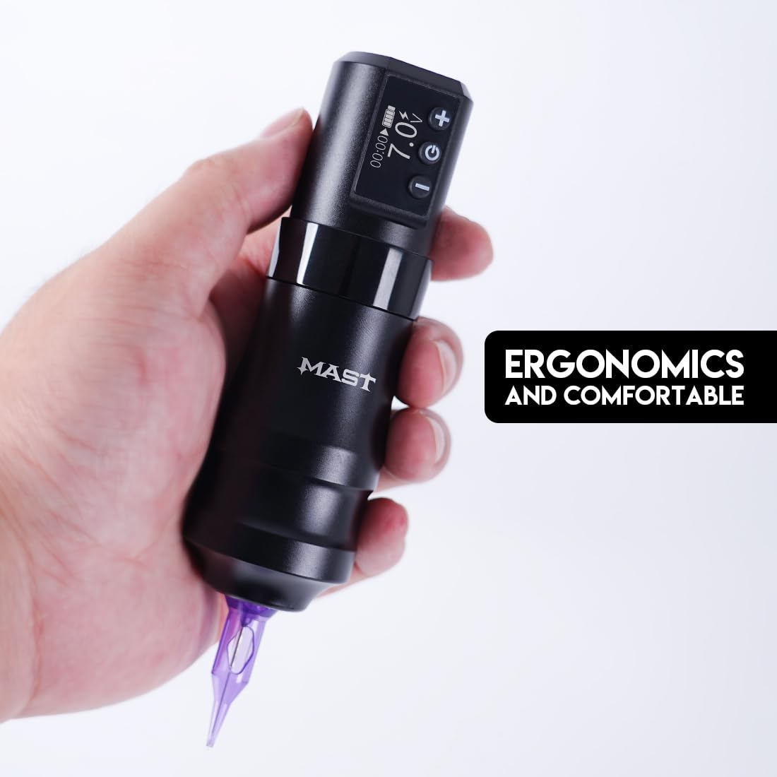 Professional Mast Mini Tattoo Kit - Cordless & Corded Tattoo Gun Machine Set with 2 Batteries, RCA Connector & 3.6mm Stroke Length | Perfect for Beginners & Home Tattoo Artists | Ideal for Small Designs, Touch-Ups & Practice Sessions