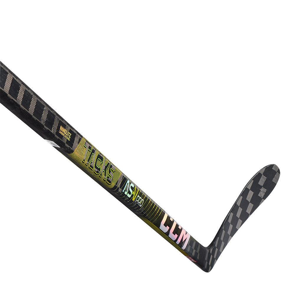 CCM Tacks AS-V Pro Senior Ice Hockey Stick - Lightweight Carbon Fiber Hockey Stick for Advanced Players - Perfect for Competitive Games & Training Sessions