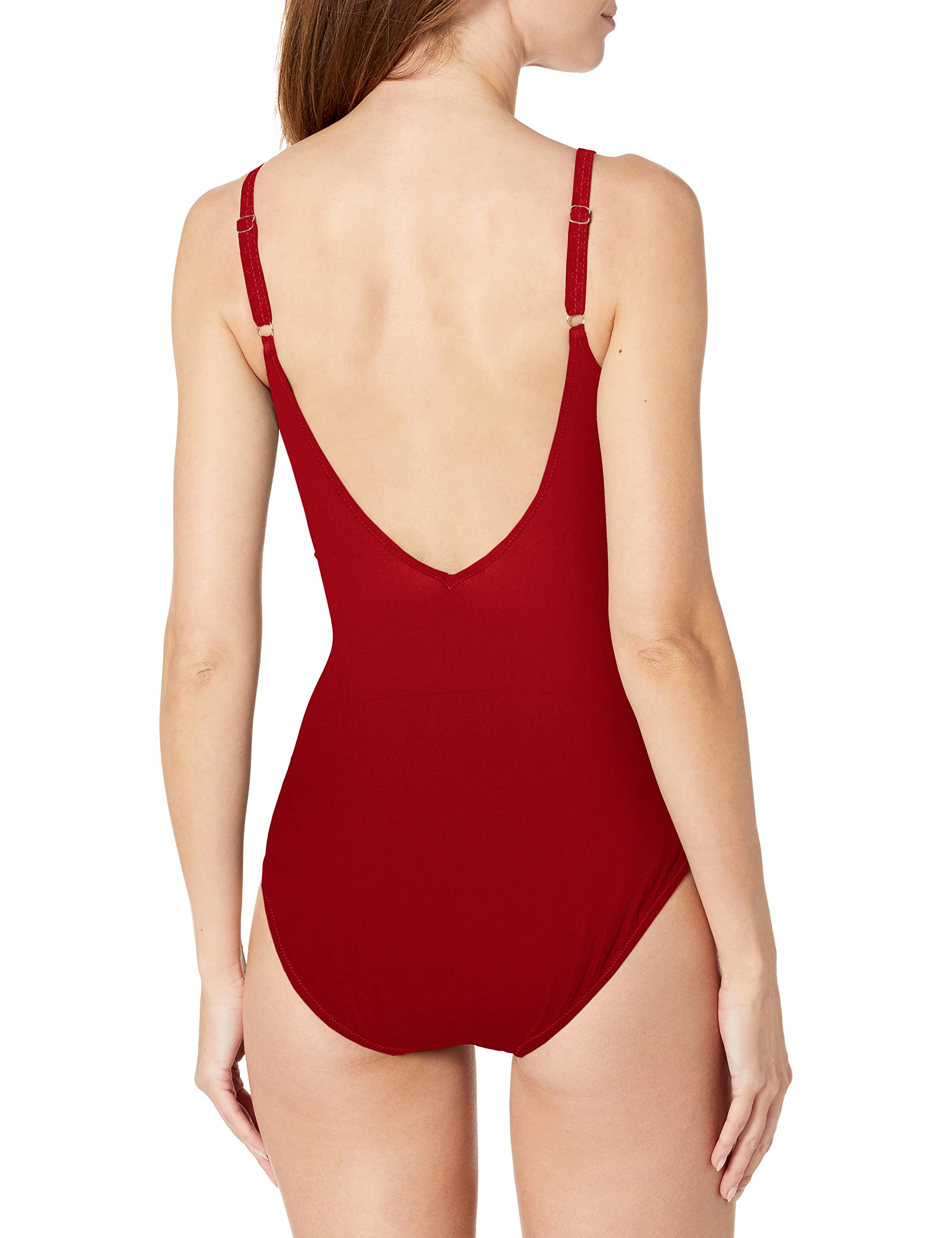 Gottex Women's Standard Divine V Neck One Piece Swimsuit - Sexy V-Cut Bathing Suit for Women, Perfect for Beach, Pool & Vacation