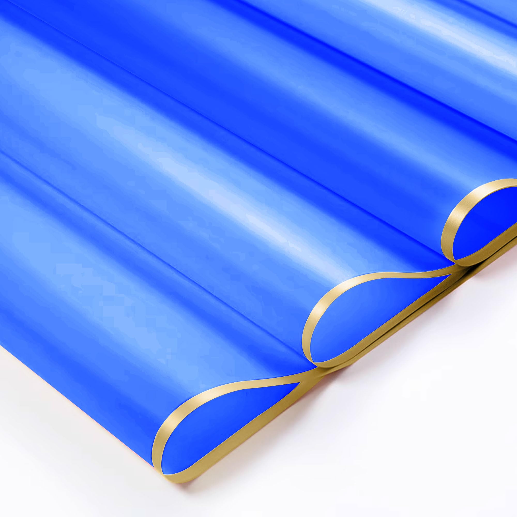 Alijoy 20 Sheets Blue Floral Wrapping Paper - 22.8