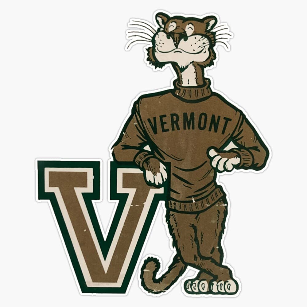 UVM Catamount Vinyl Sticker - Waterproof Bumper Decal for Cars, Laptops, Windows - 5 Inch Durable Outdoor Decorative Sticker - Perfect for College Pride, Tailgating & School Spirit