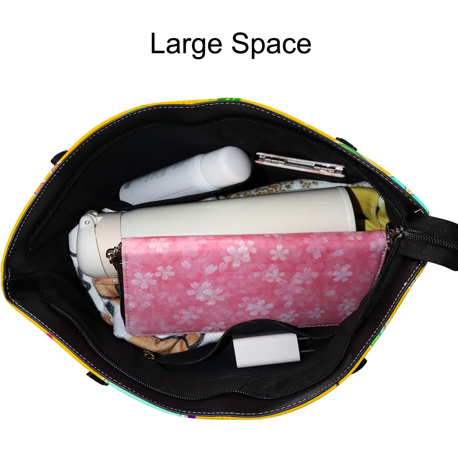 Women's Leather Crossbody Handbag & Work Tote Bag with Zipper - Stylish Coach-Inspired Purse for Office, Travel & Everyday Use