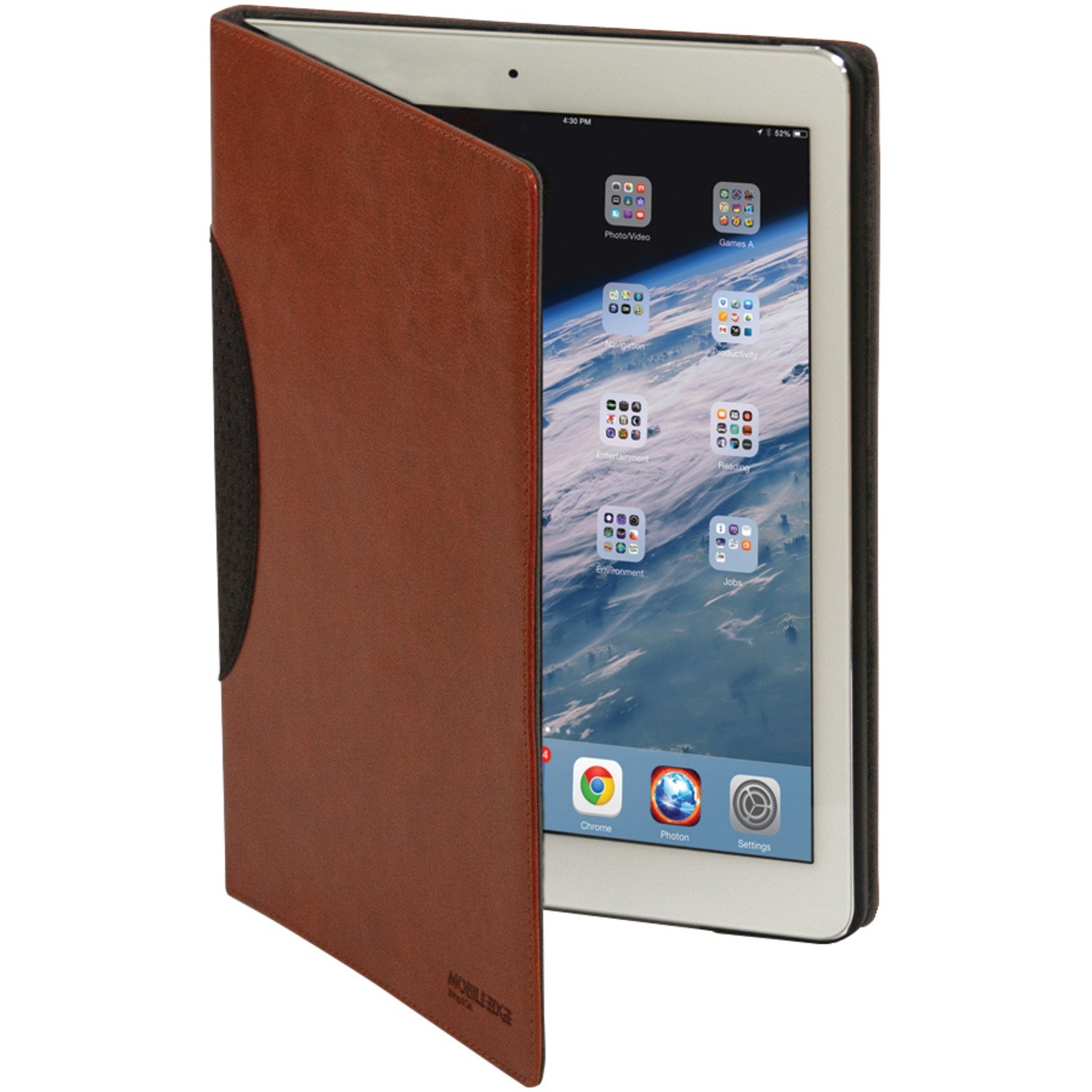 MobileEdge 10-Inch Deluxe Slimfit iPad Air Case with Stand - Premium Brown Protective Cover (MEIAC2) for Work, Travel & Home Use