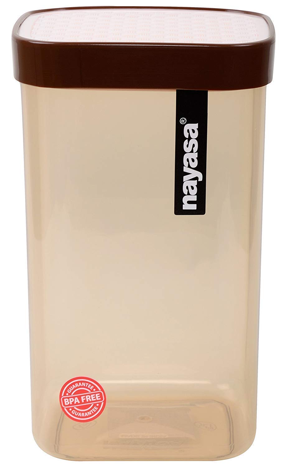 Nayasa 6-Piece BPA-Free Food Grade Airtight Kitchen Storage Containers Set - 1.5L Stackable Plastic Canisters for Flour, Sugar, Rice & Dry Food | Perfect for Pantry Organization & Meal Prep