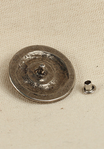 Antique Silver Rivet Plate Cone for Leather Crafting & DIY Jewelry Making - Perfect for Handmade Belts, Bags & Accessories