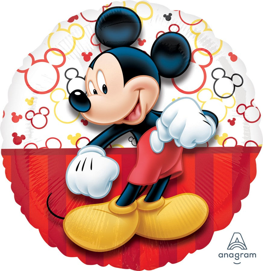 45cm Standard HX Mickey Mouse Portrait Balloon for Birthday Parties, Baby Showers & Disney Themed Decorations
